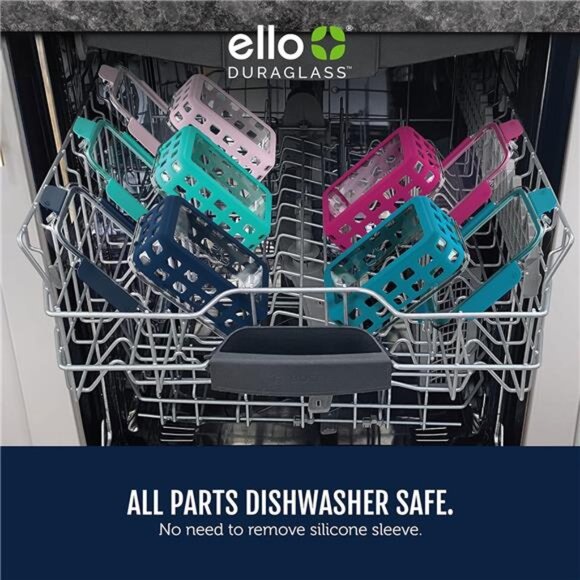 Ello Duraglass 3.4 Cup Meal Prep Sets 10Pc, 5 Pack Set- Glass Food Storage - Picture 5 of 7